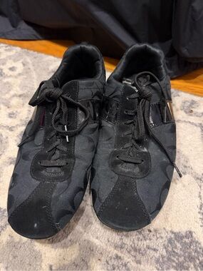 Coach black C logo Low-Profile Casual Sneakers